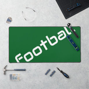 FOOTBALL Classy Diagonale tekst op Athletic Green Bureaumat