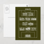 Football cliché No.1 briefkaart (Voorkant / Achterkant)
