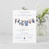 Football Clothesline Birthday Party Kaart (Staand voorkant)