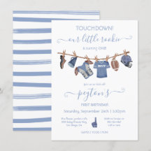 Football Clothesline Birthday Party