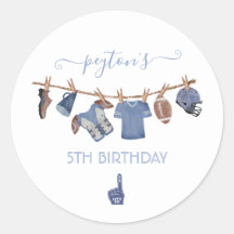 Football Clothesline Birthday Party