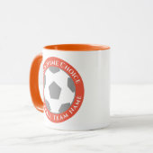 Football Club Design in Oranje Mok (Voorkant links)