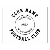 Football Club Logo en naam Rubberstempel (Afrduk)