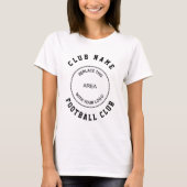 Football Club Name Logo T-shirt (Voorkant)