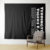 Football Club Presentation Backdrop in zwart Wandkleed (In Situ (horizontaal))