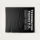 Football Club Presentation Backdrop in zwart Wandkleed (Voorkant (horizontaal))