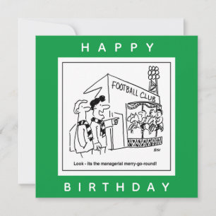 Football Club Stadium Manager Cartoon Kaart