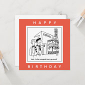 Football Club Stadium Manager Cartoon Kaart (Voorkant / Achterkant in situ)