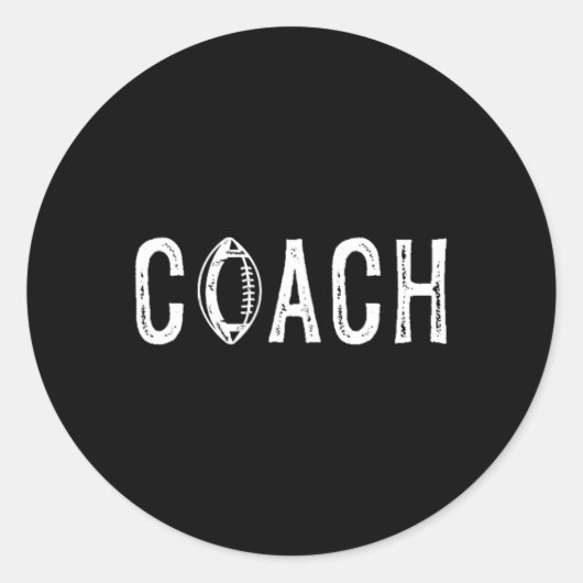Football Coach 2 Ronde Sticker (Voorkant)