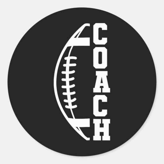 Football Coach 3 Ronde Sticker (Voorkant)