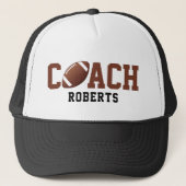 🏈 football COACH [aangepaste naam] Trucker Pet (Voorkant)