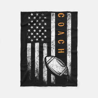 Football Coach American Football Trainer Coac Fleece Deken