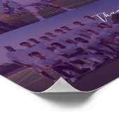 Football Coach Appreciation Collage Team Signature Poster (Hoek)