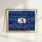 Football Coach Appreciation Collage Team Signature Poster