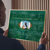 Football Coach Appreciation Collage Team Signature Poster