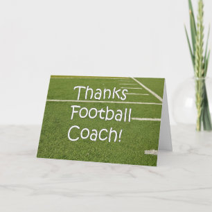 Football Coach Bedankt Bedankt op het speelveld
