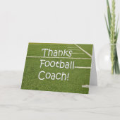 Football Coach Bedankt Bedankt op het speelveld (Voorkant)