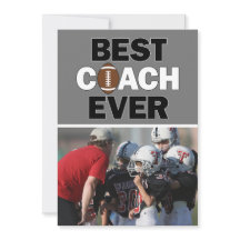 Football Coach Best Ever Custom Foto Hartelijk dan