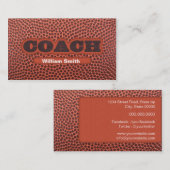 Football Coach business card Visitekaartje (Voorkant / Achterkant)