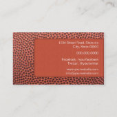 Football Coach business card Visitekaartje (Achterkant)