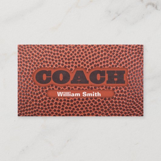 Football Coach business card Visitekaartje (Voorkant)