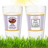 Football Coach Cadeaus, 64 spelers Naam of Verwijd Glas