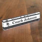 Football Coach | DIY-naam Naambordje (Zijkant)