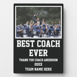 Football Coach Gifts From Team Player Photo Custom Fotoplaat