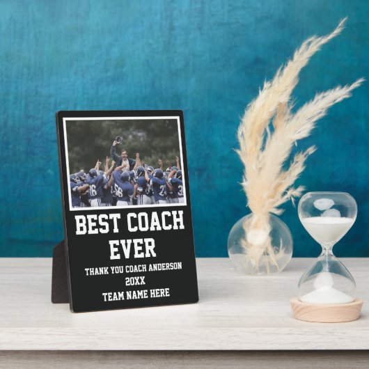 Football Coach Gifts From Team Player Photo Custom Fotoplaat (Zijkant)