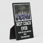 Football Coach Gifts From Team Player Photo Custom Fotoplaat (Zijkant)