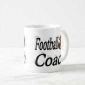Football Coach halve tekst Koffiekoffie Mok (Voorkant rechts)