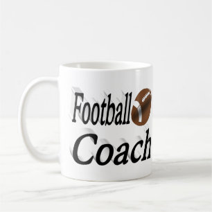 Football Coach halve tekst Koffiekoffie Mok