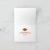 Football Coach Hartelijk dank Bedankkaart (Binnen)