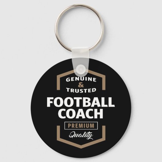 Football Coach Logo Cadeauideeën Sleutelhanger (Voorkant)