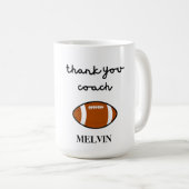 Football Coach Mok, Bedankt Cadeau voor Sport Coac Koffiemok (Voorkant rechts)