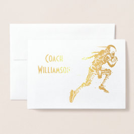 Football Coach of Sponsor Dank u Banket Kaart