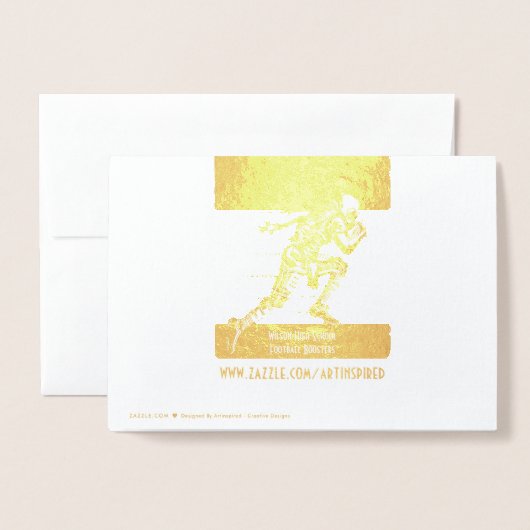 Football Coach of Sponsor Dank u Banket Kaart (Met envelop)