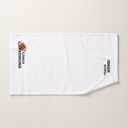 Football coach op maat handdoek (Handdoek)
