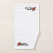 Football coach op maat handdoek (Handdoek)
