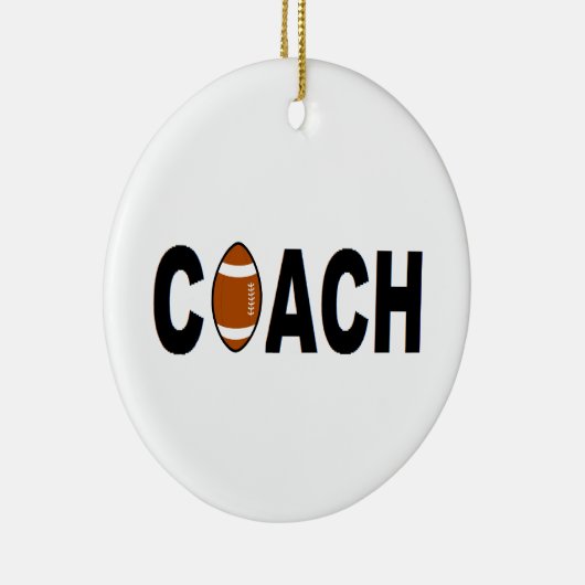 Football coach op maat keramisch ornament (Rechts)