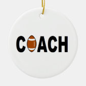 Football coach op maat keramisch ornament (Voorkant)
