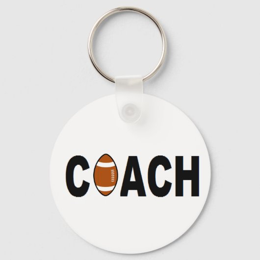 Football coach op maat sleutelhanger (Voorkant)