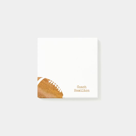 Football Coach persoonlijke Waterverf Trendy Post-it® Notes (Voorkant)