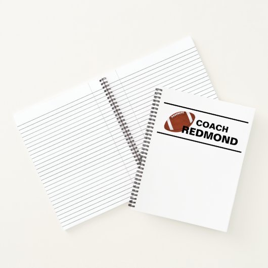 Football Coach Spiraal Notitieboek (Binnen)