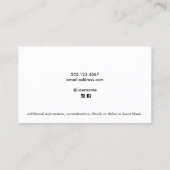 Football Coach Visitekaartje (Achterkant)