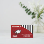 Football Coach Visitekaartje (Staand voorkant)