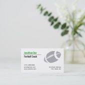 Football Coach Visitekaartje (Staand voorkant)