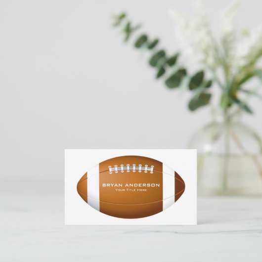 Football Coach Visitekaartje (Staand voorkant)