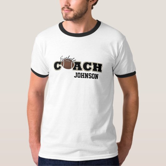 Football Coach Zwart en Goud - SRF T-shirt (Voorkant)