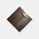 Football cocktailservetten servet (Hoek)